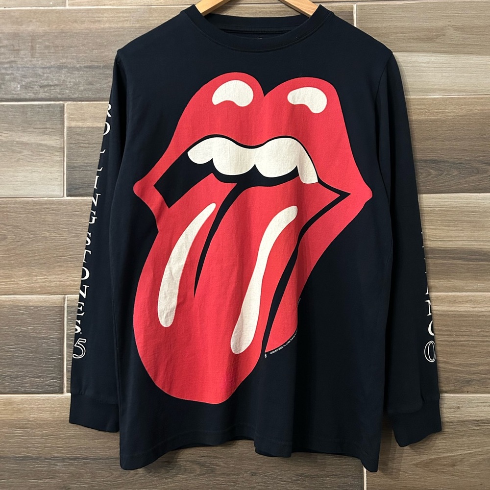 Vintage Rolling Stones A Bigger Bang Tour Black Long Sleeve Band T Shirt Small